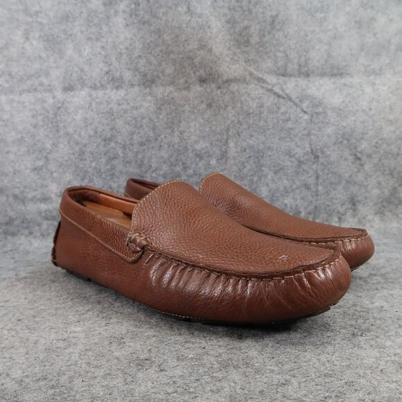 Alfani Shoes Mens 9.5 Driving Loafers Slip On Moccasin Leather 360 Flex Casual - Picture 1 of 13